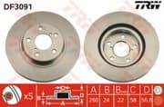 OEM BRAKE ROTOR DF3091