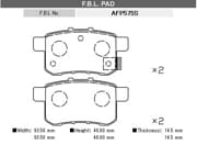 OEM BRAKE PAD AFP575S