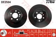 OEM DISC BRAKE ROTOR DF2594