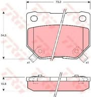 OEM PAD KIT, DISC BRAKE GDB1007