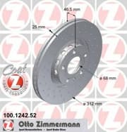 OEM DISC BRAKE ROTOR 100124252