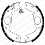 OEM BRAKE SHOE AXLE SET LS1898