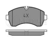 OEM BRAKE PAD FRT-SPRINTER 5T/906 0252920020