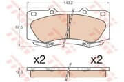 OEM PAD KIT, DISC BRAKE GDB3534