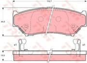 OEM PAD KIT, DISC BRAKE GDB3182