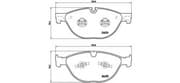 OEM PAD KIT, DISC BRAKE P36025