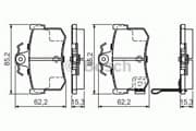 OEM BREMSBELAG 0986424568