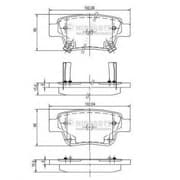 OEM BRAKE PADS REAR J3612030