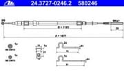 OEM CABLE ASSY, PARKING BRAKE 24372702462