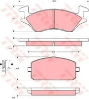 OEM PAD KIT, DISC BRAKE GDB769