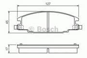 OEM BREMSBELAG ISUZU TD 0986460960