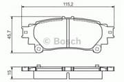 OEM DISC BRAKE PAD 0986495174