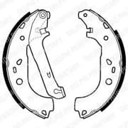 OEM BRAKE SHOE AXLE SET LS1983