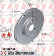 OEM DISC BRAKE ROTOR 100332720