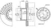 OEM ACTROS BRAKE DISC BCR323A