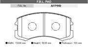 OEM BRAKE PAD AFP449