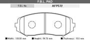 OEM PAD KIT, DISC BRAKE AFP572