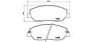 OEM Front Brake Pad Set, Disc Brake P30036