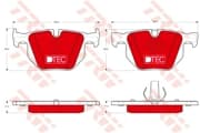 OEM PAD KIT, DISC BRAKE GDB1730DTE