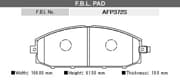 OEM BRAKE PAD AFP372S