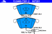 OEM PAD KIT, DISC BRAKE 13046072012