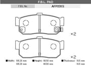 OEM BRAKE PAD AFP231S