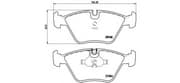 OEM PAD KIT, DISC BRAKE P06012