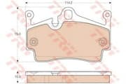 OEM PORSCHE BOXSTER BRAKE PAD SET GDB1961