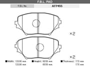 OEM PAD KIT, DISC BRAKE AFP455