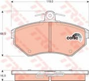 OEM BRAKE PAD SET/16MM/VW-POLO GDB1437