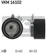 OEM TENSIONER ASSY, PULLEY VKM16102