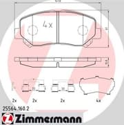 OEM PAD KIT, DISC BRAKE 255641602