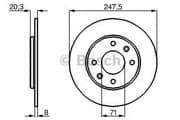 OEM BREMSSCHEIBE 0986478371