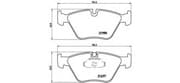 OEM BRAKE PAD SET FRONT 5 SERIES E39 FRONT P06065