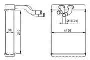 OEM RADIATOR ASSY, HEATER 54289