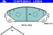 OEM PAD KIT, DISC BRAKE 13047056342