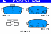 OEM PAD KIT, DISC BRAKE 13046072642