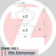 OEM PAD KIT, DISC BRAKE 234461651