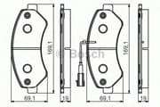 OEM DISC BRAKE PAD 0986495095