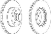 OEM BRAKE DISC VENTIL-E60/61/63/64 DDF1242C1