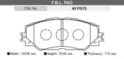 OEM PAD KIT, DISC BRAKE AFP573