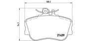 OEM BRAKE PAD 20MM FRT W202 P06017