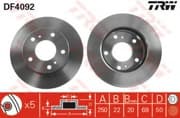 OEM DISC BRAKE ROTOR DF4092