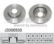 OEM NIPPARTS BRAKE DISCS J3300530