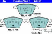 OEM PAD KIT, DISC BRAKE 13047072002