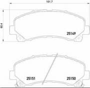 OEM PAD KIT, DISC BRAKE P34007