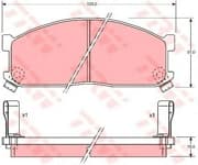 OEM PAD KIT, DISC BRAKE GDB737