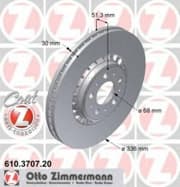 OEM DISC BRAKE ROTOR 610370720