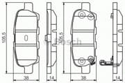 OEM DISC BRAKE PAD 0986495089