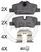 OEM PAD KIT, DISC BRAKE 35049